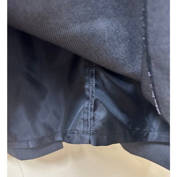 Calvin Klein Size 10 Gray Knee Length Sheath Dress Careerwear Office Siren Belt - Picture 5 of 13